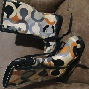 Coach rainboots size 8